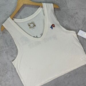 Spiritual Gangster Women's White Sleeveless Tank Love Is All We Need Sz Large‎